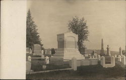 Cemetery Monument Stone - G.W. Crane Postcard