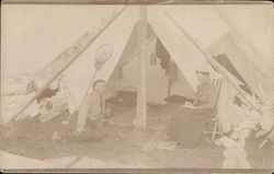 Camping in Ontario 1909 Postcard