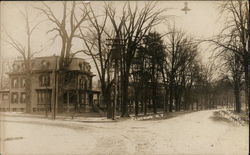 Snowy Residential Area Flushing, NY Postcard Postcard Postcard