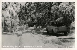 Roadway on Mt. Lemmon Postcard