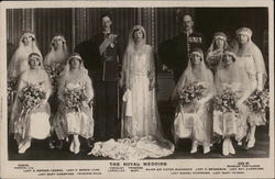 Wedding of Princess Mary and Viscount Lascelles Royalty Postcard Postcard Postcard