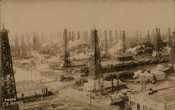 Oil Wells Postcard