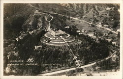 Aerial View of Japanese Gardens Hollywood, CA Postcard Postcard Postcard