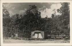 Open Air Theater New Guinea South Pacific Postcard Postcard Postcard