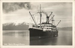 Boat at Wrangell Alaska Postcard