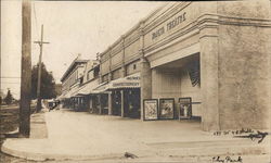 Street View with Moneta Theatre Postcard