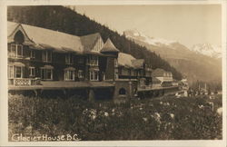 View of Glacier House Postcard