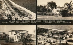 Beach and Homes Postcard