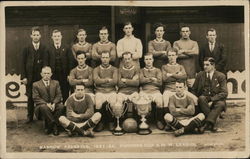 Rugby Barrow Reserves 1921-22 Furness Cup & N. W. League UK Postcard Postcard Postcard