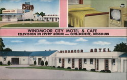 Windmoor City Motel & Cafe Chillicothe, MO Postcard Postcard Postcard