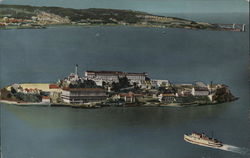 Alcatraz Island, San Francisco Bay Postcard