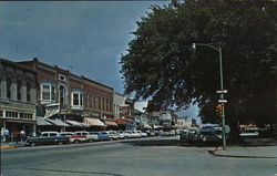 Oregon Street Looking East Hiawatha, KS Postcard Postcard Postcard