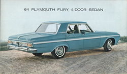 Plymouth Fury 4-Door Sedan Cars Postcard Postcard Postcard