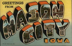 Greetings from Mason City Postcard