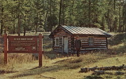 Old Alta Ranger Station, First in the U.S. Montana Postcard Postcard Postcard