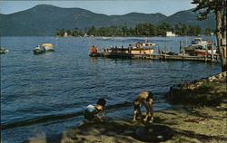 Basin Bay on Lake George New York Postcard Postcard Postcard