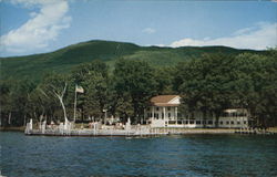 Trout Pavilion Hotel and Cottages, Kattskill Bay Lake George, NY Postcard Postcard Postcard