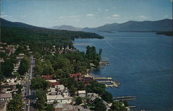 Aerial View Looking North over Lake Postcard