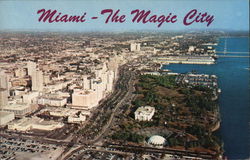 Miami- The Magic City Florida Postcard Postcard Postcard