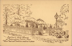 The Garden, Seiler's 1812 House Framingham, MA Postcard Postcard Postcard