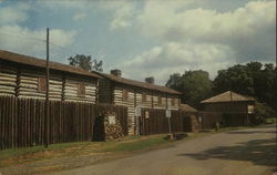 Fort GIbson Stockade Oklahoma Postcard Postcard Postcard