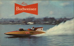 Miss Budweiser Speedboats Postcard Postcard Postcard