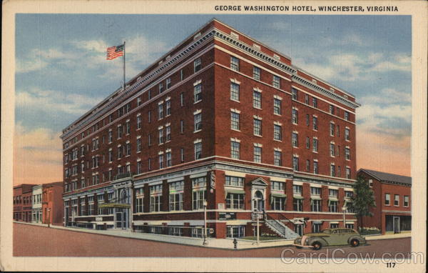 George Washington Hotel Winchester, VA Postcard