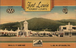 Fort Lewis Tourist Courts Virginia Postcard Postcard Postcard