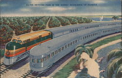 Seaboard Railways - Silver Meteor Locomotives Postcard Postcard Postcard