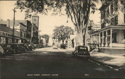 Main Street Norway, ME Postcard Postcard Postcard