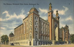 The Mosque, Richmond Civic Center Virginia Postcard Postcard Postcard