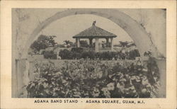 Agana Band Stand, Agana Square Postcard