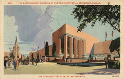 Food Products Building, Texas Centennial Exposition Dallas, TX Postcard Postcard Postcard