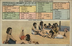 Busy Persons Correspondence Card Postcard