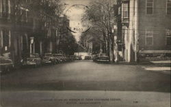 Looking Down Mt. Vernon Street from Louisburg Square Postcard