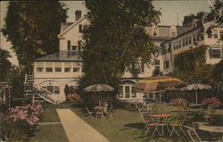 The Lord Jeffery Inn - Terrace Garden Amherst, MA Postcard Postcard Postcard