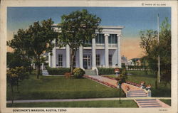 Governor's Mansion Austin, TX Postcard Postcard Postcard