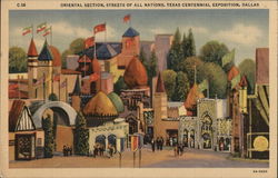 Oriental Section, Texas Centennial Exposition, Dallas Postcard Postcard Postcard