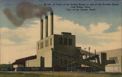 View of the Power House in One of the Process Areas Postcard