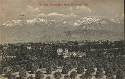 View of Mt. San Bernardino from Redlands Postcard