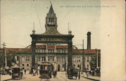 Welcome Arch and Union Depot Denver, CO Postcard Postcard Postcard