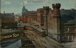 View of North Station Boston, MA Postcard Postcard Postcard