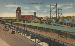 R.R. Station N.Y.N.H &H.R.R. Postcard