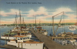 Yacht Station on the Thames Postcard