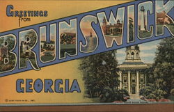 Greetings from Brunswick Postcard