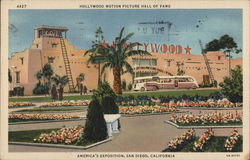 Hollywood Motion Picture Hall of Fame San Diego, CA Postcard Postcard Postcard