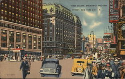 Times Square, Broadway and 43rd Street Postcard