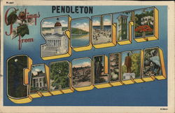 Greetings from Pendleton Postcard