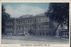 Cuba Community High School Illinois Postcard Postcard Postcard