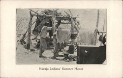 Navajo Indians' Summer House Postcard